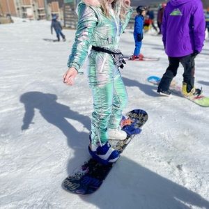 Dolls Kill Club EXX Iridescent Snow Suit